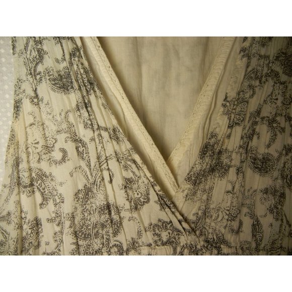 Converse One Star V Neck A Line Casual Dress, White Grey, women's Small Dress - Picture 4 of 6